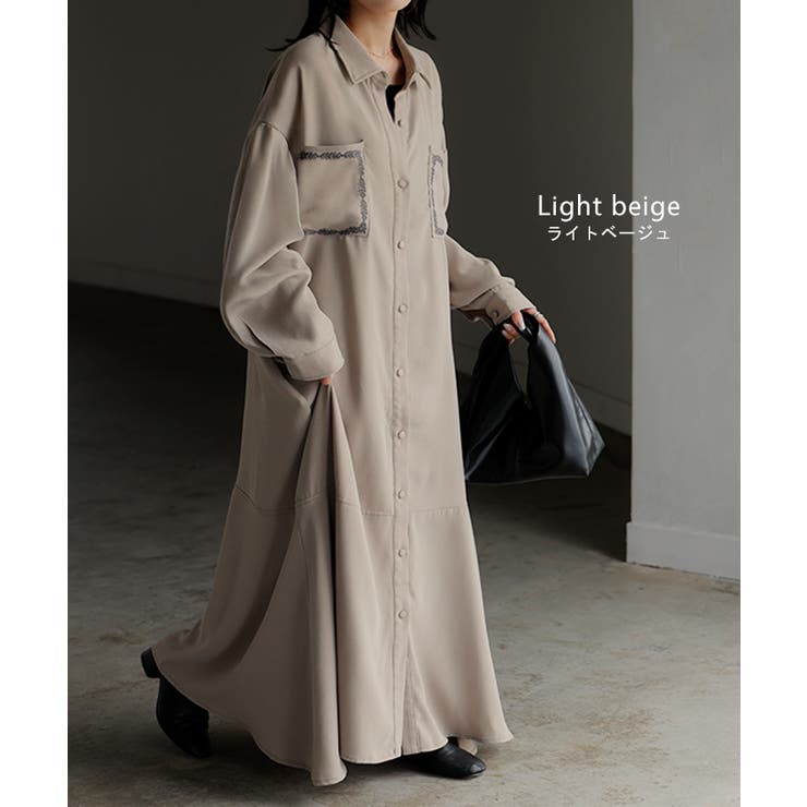 ワンピース シャツ 長袖 | HUG.U | 詳細画像12 