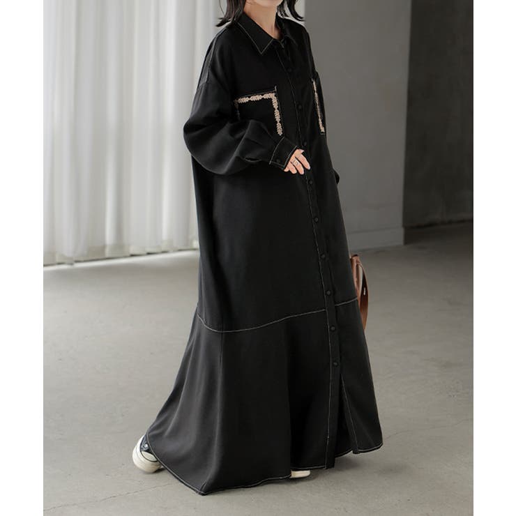 ワンピース シャツ 長袖 | HUG.U | 詳細画像5 