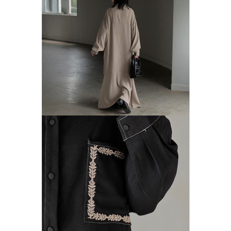 ワンピース シャツ 長袖 | HUG.U | 詳細画像8 