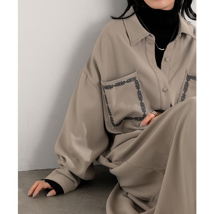 ワンピース シャツ 長袖 | HUG.U | 詳細画像9 