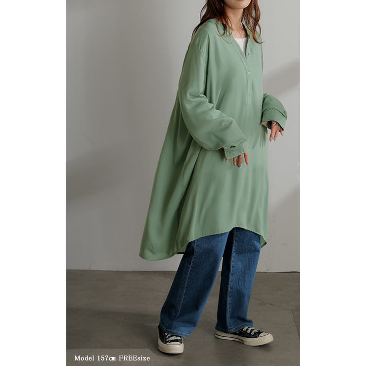 ワンピース シャツ チュニック | HUG.U | 詳細画像4 