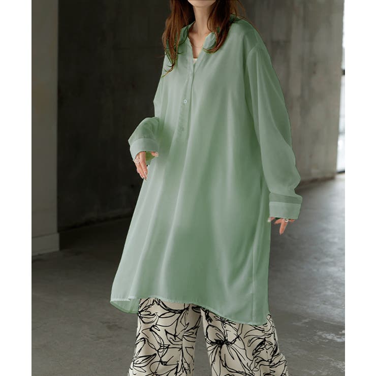 ミントグリーン | ワンピース シャツ チュニック | HUG.U