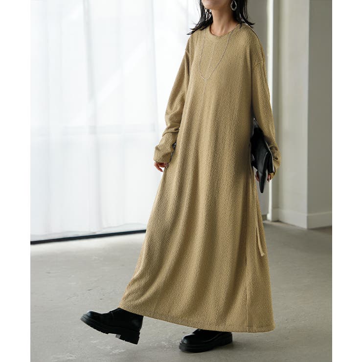 サンドベージュ | ワンピース ロング カットソー | HUG.U