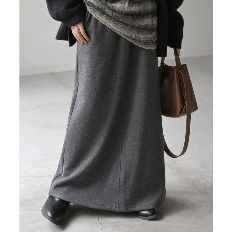ダークグレー | スカート ロング 裏シャギー | HUG.U