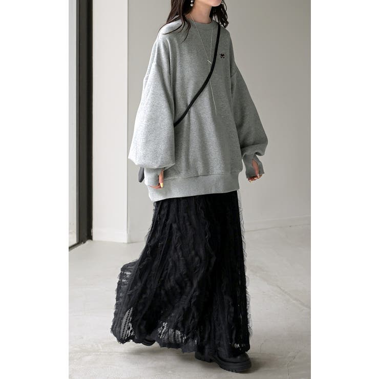 スウェット 裏シャギー 刺繍 | HUG.U | 詳細画像16 