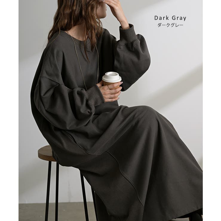 ワンピース スウェット お手入れ簡単 | HUG.U | 詳細画像13 