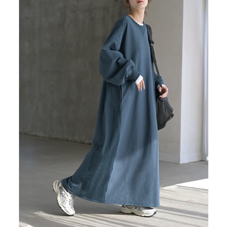 ワンピース スウェット お手入れ簡単 | HUG.U | 詳細画像5 