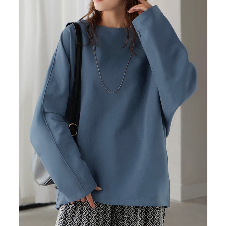 アッシュブルー | カットソー ロンT 裏 | HUG.U