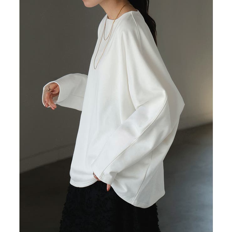 ホワイト | カットソー ロンT 裏 | HUG.U