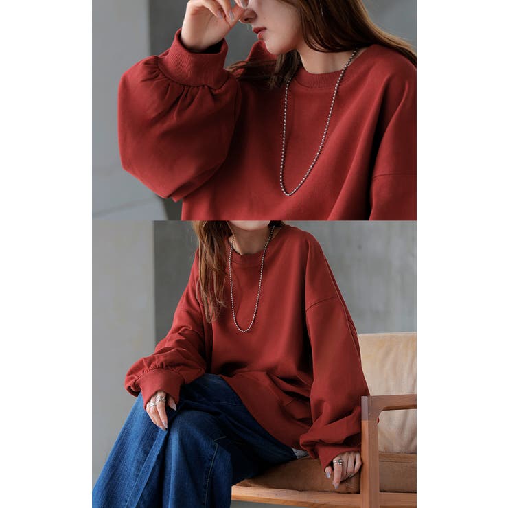 スウェット ロング ボリュームスリーブ | HUG.U | 詳細画像10 