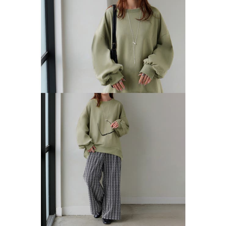 スウェット ロング ボリュームスリーブ | HUG.U | 詳細画像14 