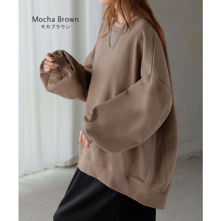 スウェット ロング ボリュームスリーブ | HUG.U | 詳細画像17 