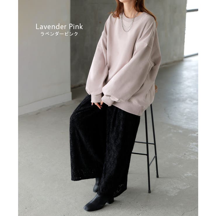 スウェット ロング ボリュームスリーブ | HUG.U | 詳細画像24 