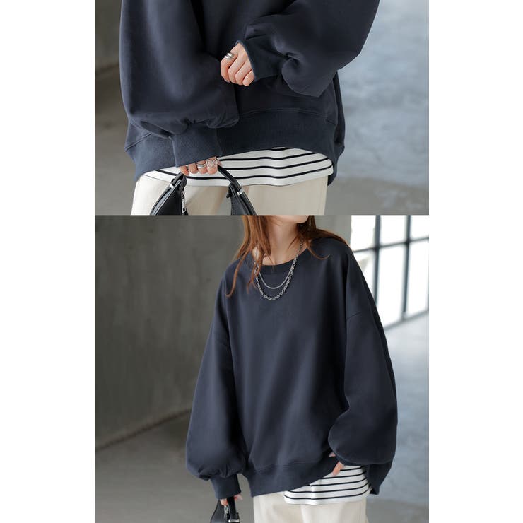 スウェット ロング ボリュームスリーブ | HUG.U | 詳細画像27 