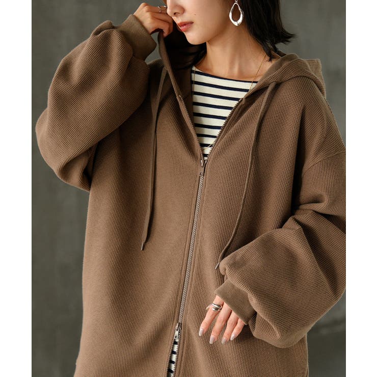 パーカー スウェット ワッフル | HUG.U | 詳細画像16 