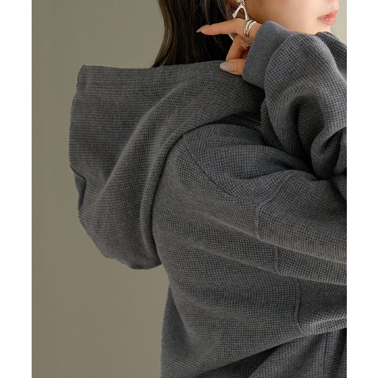 パーカー スウェット ワッフル | HUG.U | 詳細画像20 