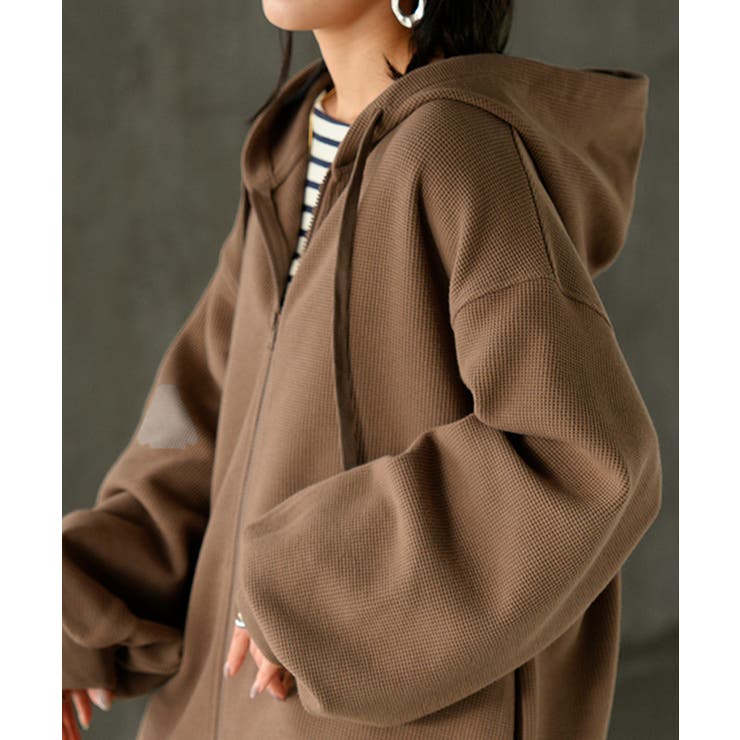 モカブラウン | パーカー スウェット ワッフル | HUG.U