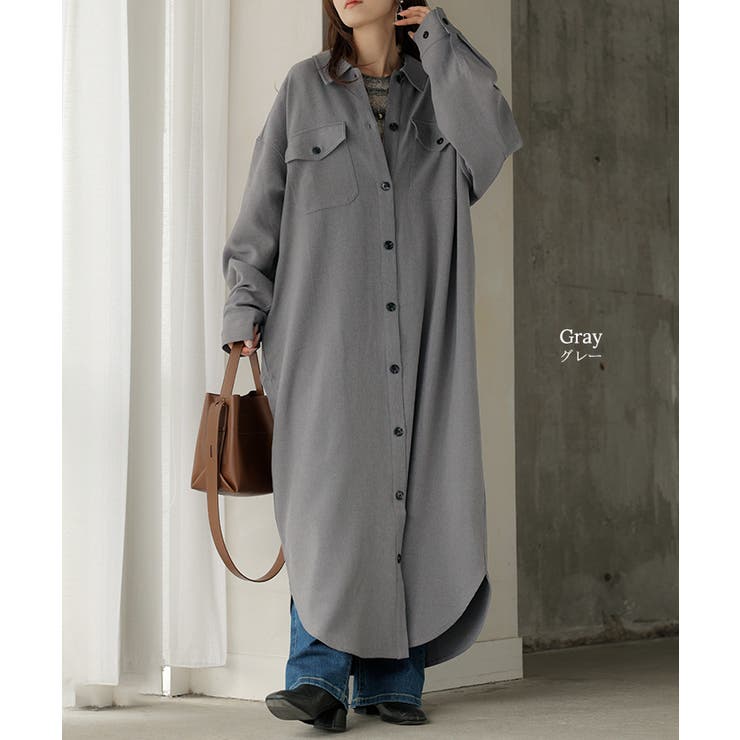 ワンピース シャツ 長袖 | HUG.U | 詳細画像14 