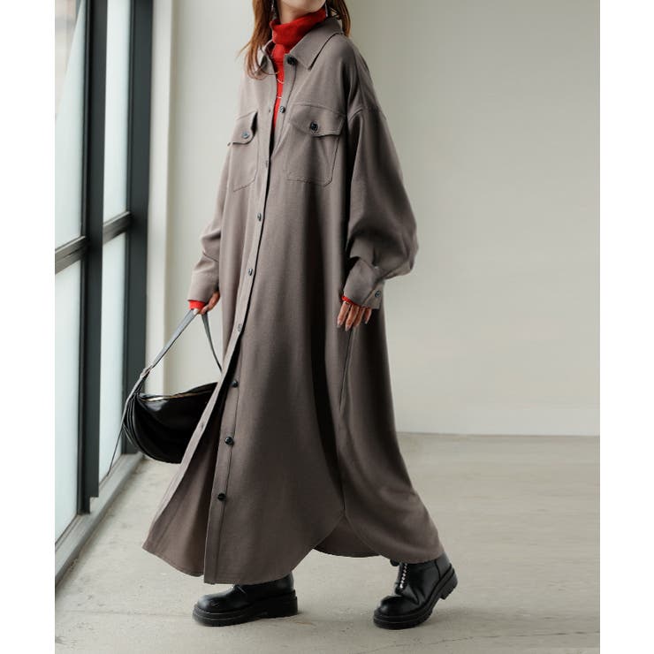 アースモカ | ワンピース シャツ 長袖 | HUG.U