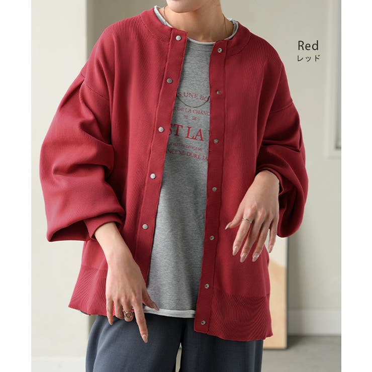 カーディガン スポンジニット 軽量 | HUG.U | 詳細画像13 