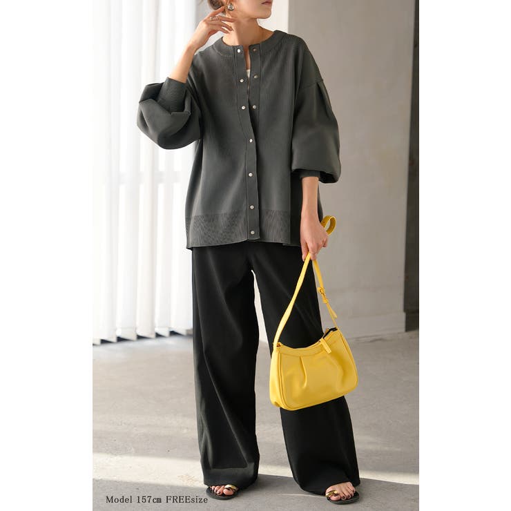 カーディガン スポンジニット 軽量 | HUG.U | 詳細画像3 