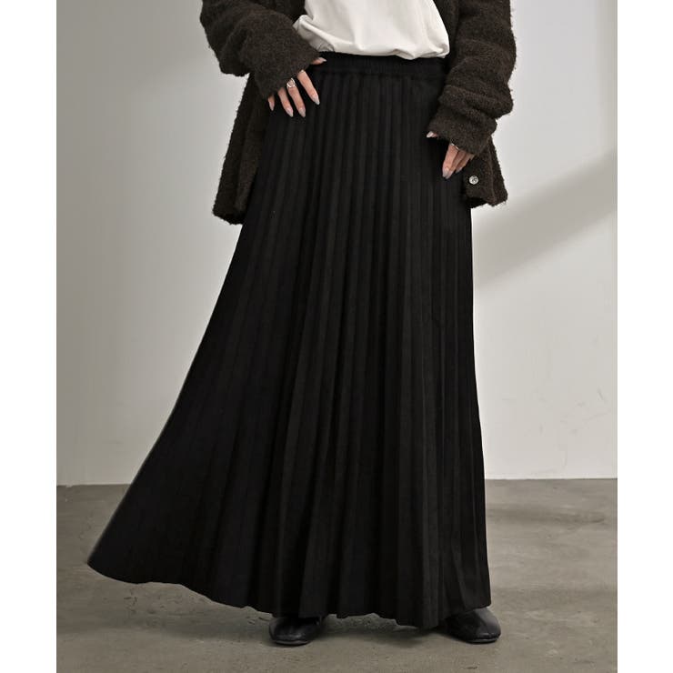 ブラック | スカート ポンチ プリーツ | HUG.U