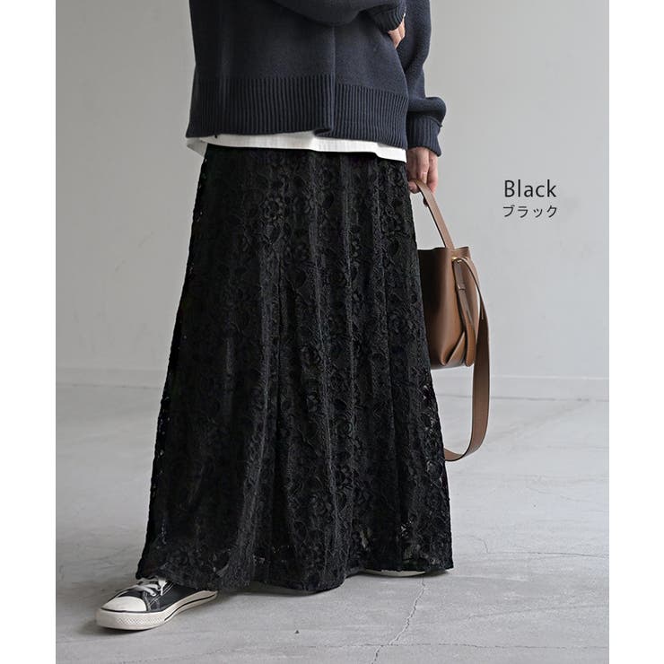 スカート ベロア レース | HUG.U | 詳細画像12 