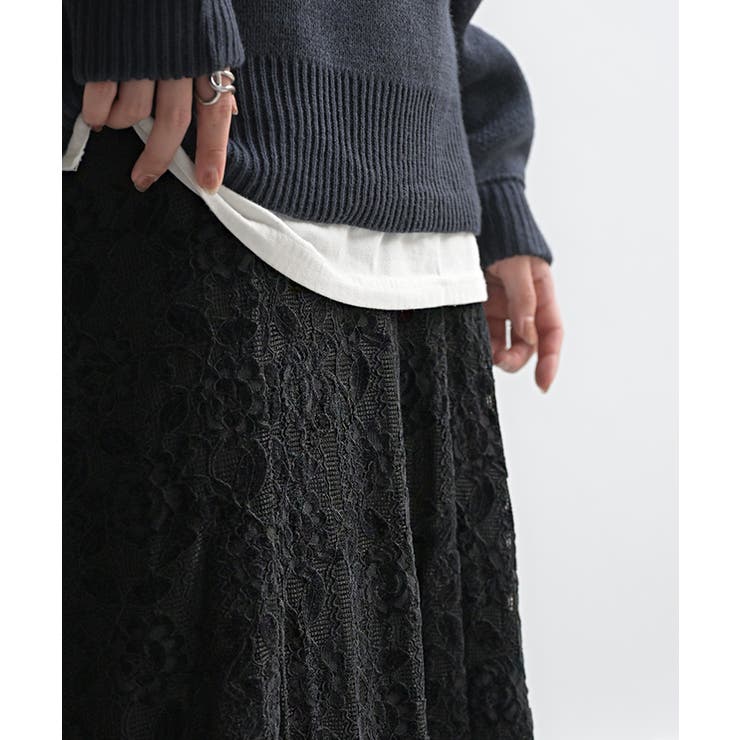 スカート ベロア レース | HUG.U | 詳細画像15 
