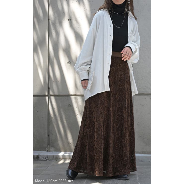 スカート ベロア レース | HUG.U | 詳細画像16 