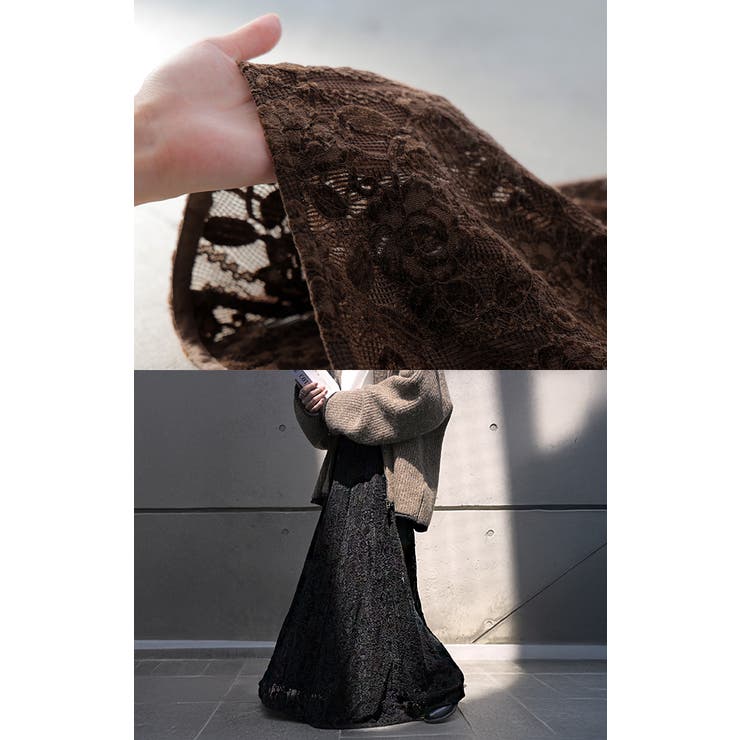 スカート ベロア レース | HUG.U | 詳細画像19 