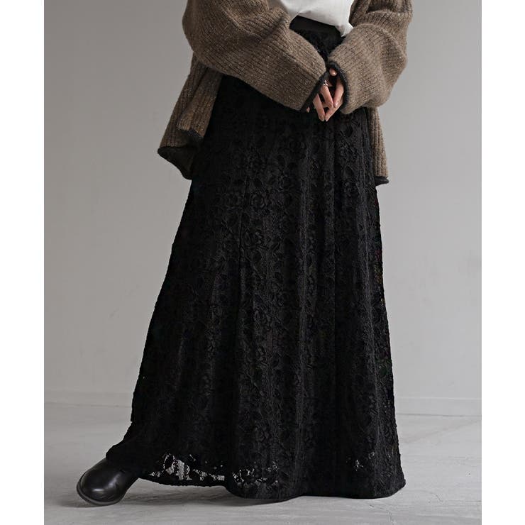 スカート ベロア レース | HUG.U | 詳細画像5 