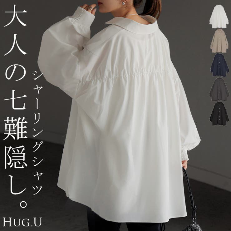 シャツ レディース バックシャン | HUG.U | 詳細画像1 