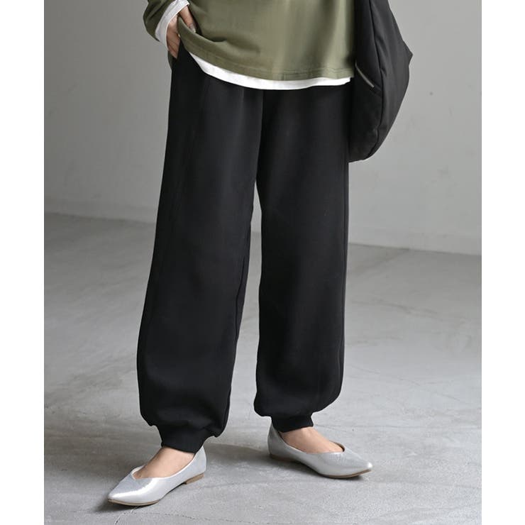 ブラック | パンツ 裏シャギー スウェット | HUG.U