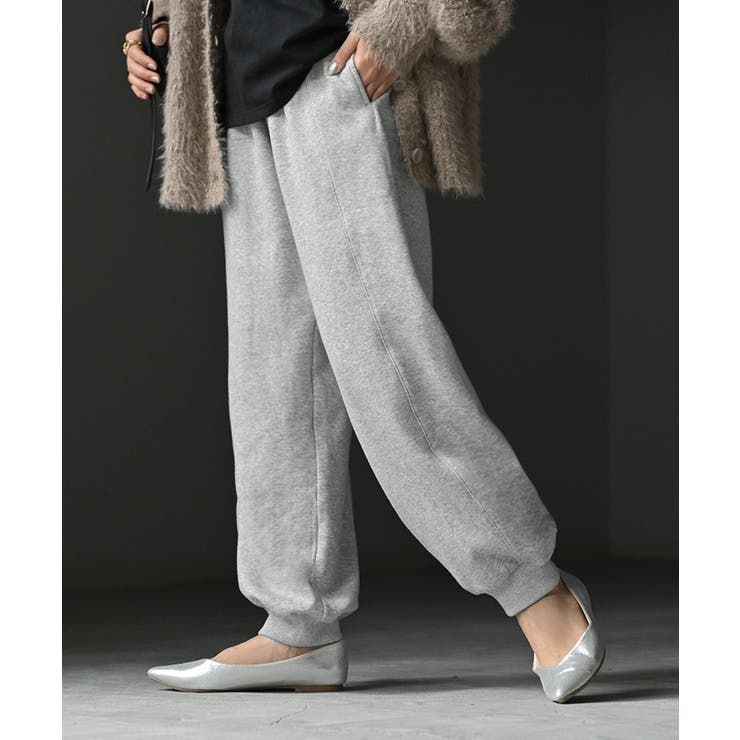 メランジグレー | パンツ 裏シャギー スウェット | HUG.U