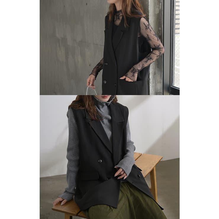 ジレ ウール ライク | HUG.U | 詳細画像13 