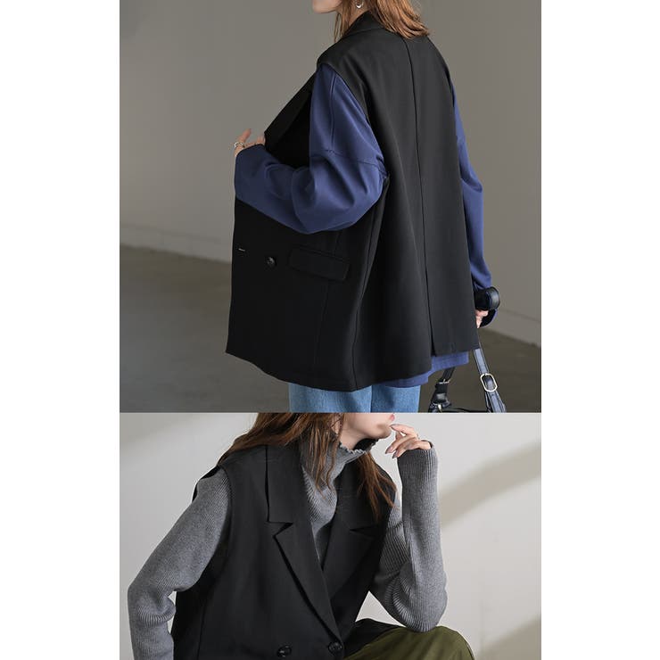 ジレ ウール ライク | HUG.U | 詳細画像6 