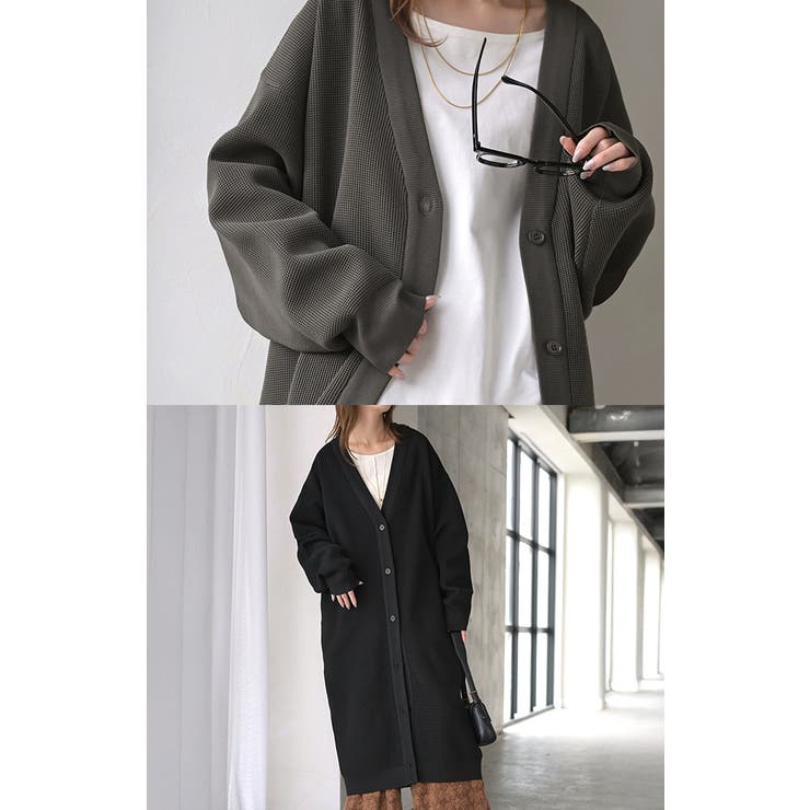 ニット スポンジニット カーディガン | HUG.U | 詳細画像4 