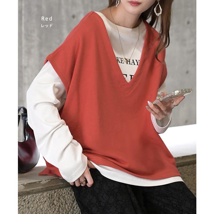 ベスト 深V ウラケ | HUG.U | 詳細画像12 