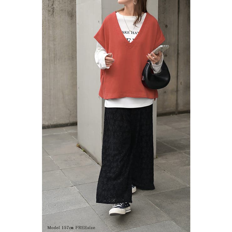 ベスト 深V ウラケ | HUG.U | 詳細画像3 