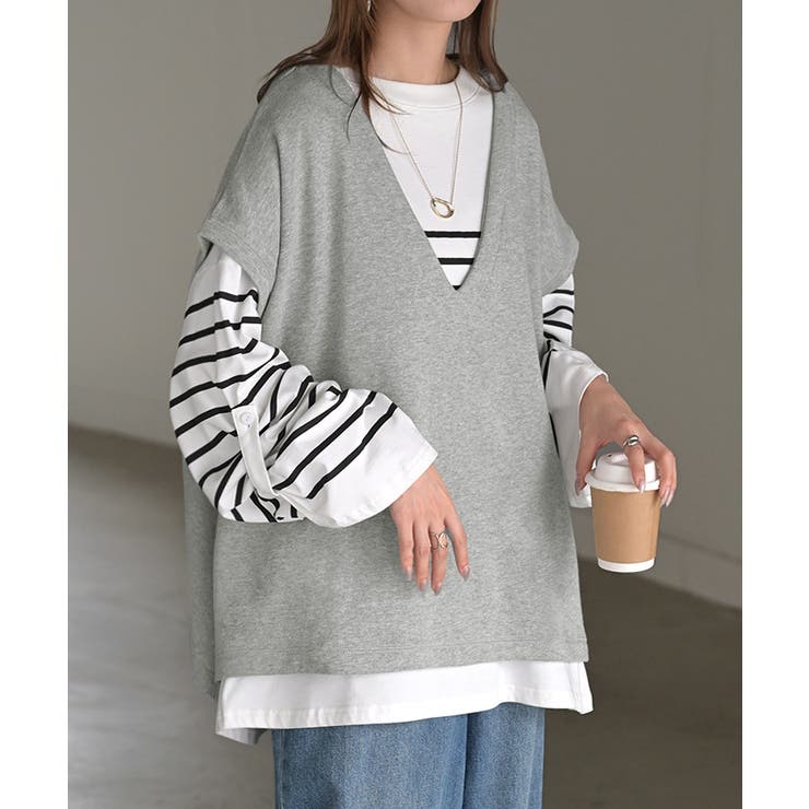 ベスト 深V ウラケ | HUG.U | 詳細画像5 