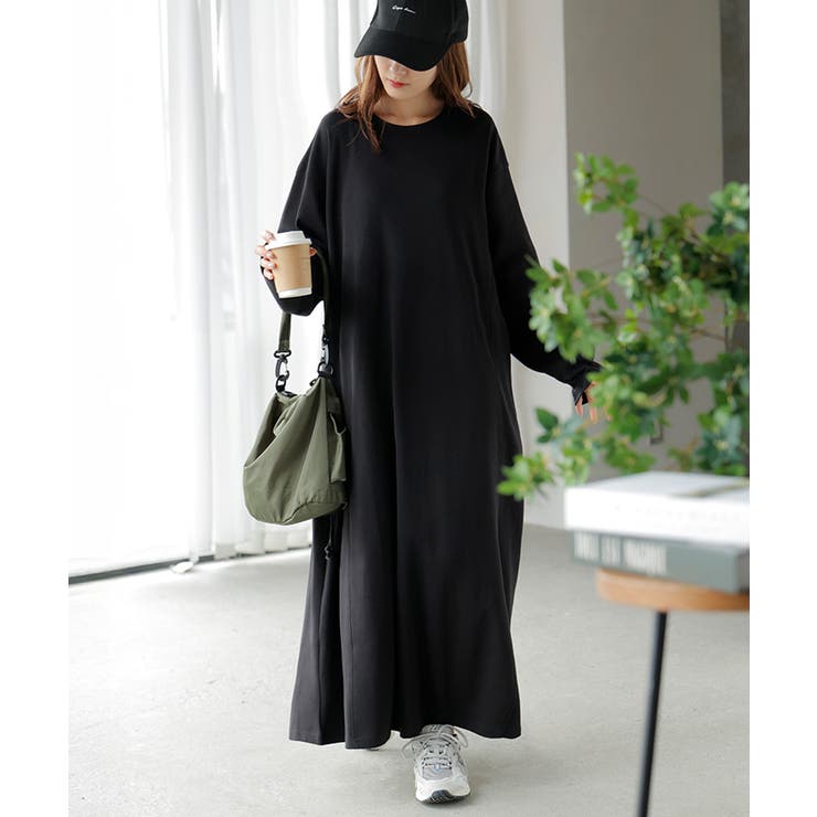 ブラック | ワンピース ワンピ ロング | HUG.U