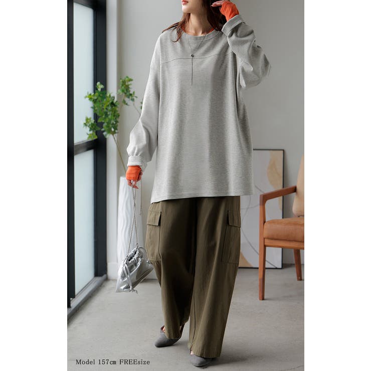 カットソー ロンT ポンチ | HUG.U | 詳細画像3 