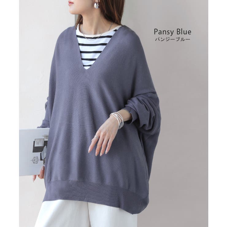 ニット Vネック コクーン | HUG.U | 詳細画像11 