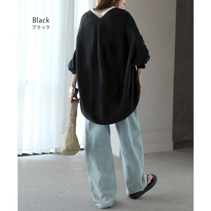 ニット Vネック コクーン | HUG.U | 詳細画像12 