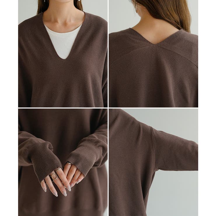 ニット Vネック コクーン | HUG.U | 詳細画像22 