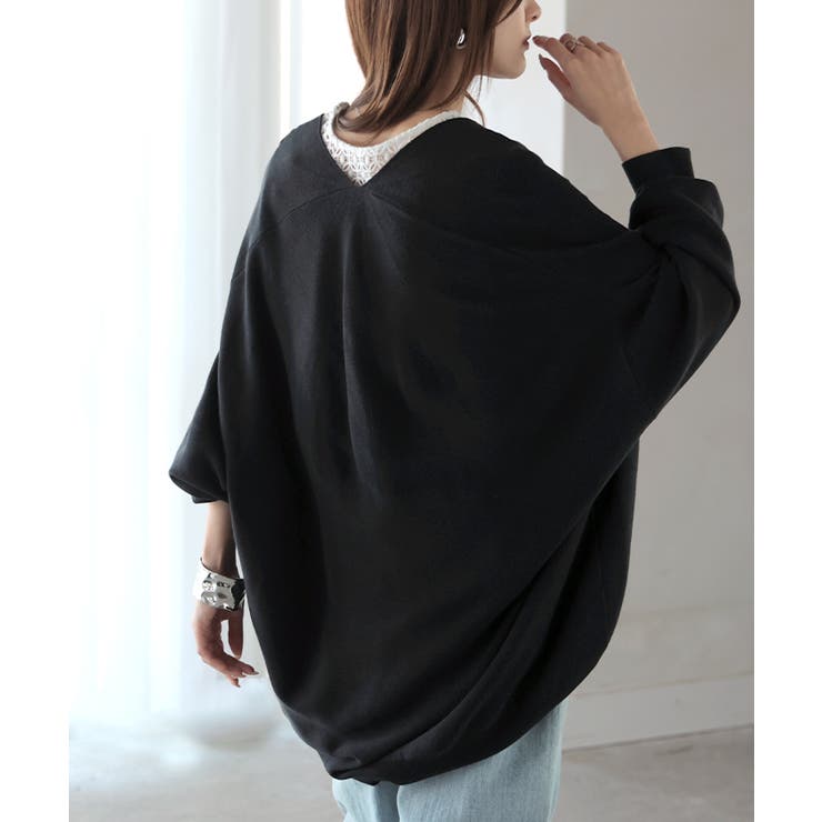 ニット Vネック コクーン | HUG.U | 詳細画像5 