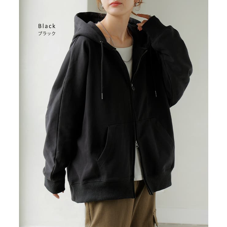 パーカー ドルマン ダブルジップ | HUG.U | 詳細画像11 