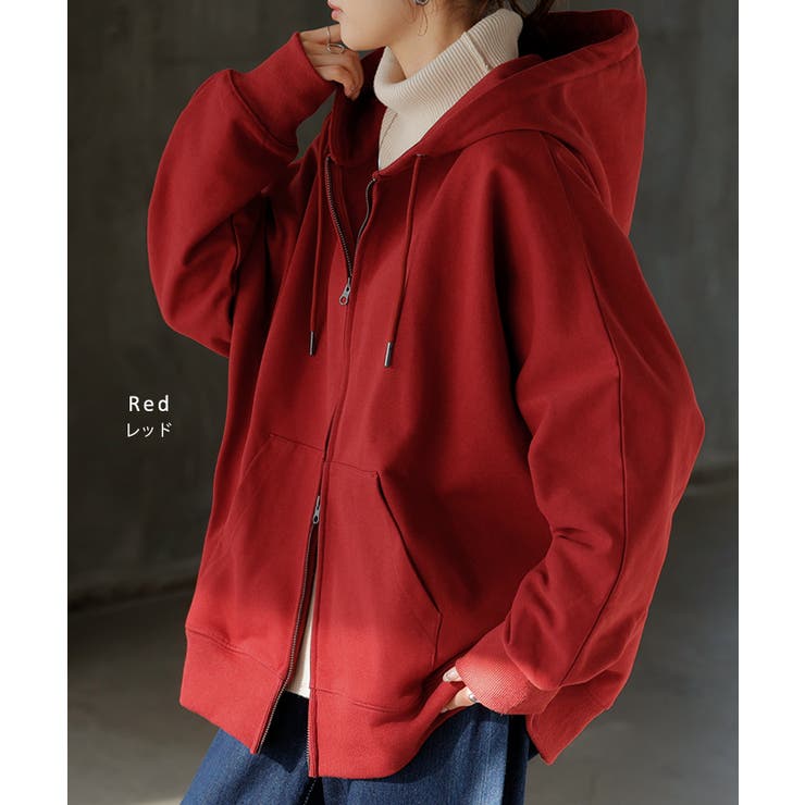 パーカー ドルマン ダブルジップ | HUG.U | 詳細画像13 