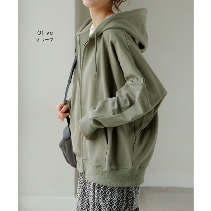 パーカー ドルマン ダブルジップ | HUG.U | 詳細画像17 