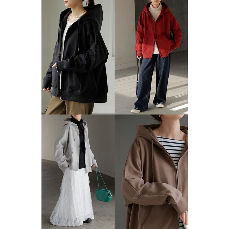 パーカー ドルマン ダブルジップ | HUG.U | 詳細画像21 